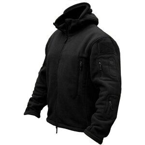 Men's Military Tactical Sport Warm Fleece Hooded Outdoor Adventure Jacket Coats